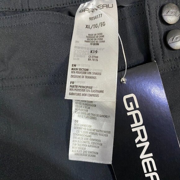 Garneau MTB Shorts XL Black Polyester Blend NEW - Picture 7 of 9